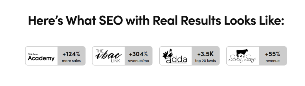 social proof after hero section example